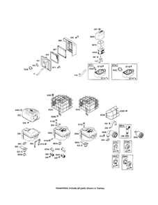 Muffler And Guard - Lo Tone Diagram and Parts List for 120400 0023-0242 Briggs and Stratton Engine